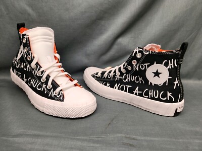 Converse Men's Not A Chuck Sneakers Untitled Hi Black Size 9.5 DISPLAY MODEL!