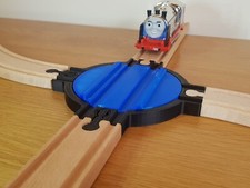 Small turntable for wooden train track, fits Brio, Lillabo, Bigjigs etc.