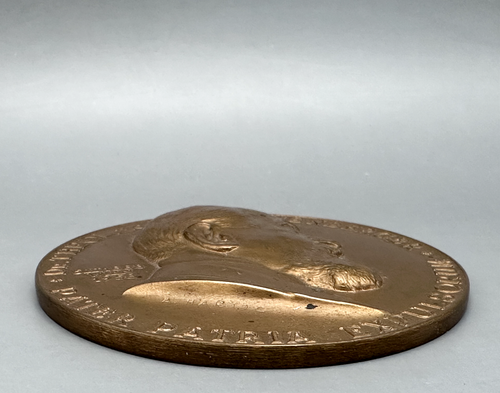 VINTAGE BRONZE MEDAL GERMAN FATHER REICHENBERGER "FATHERLAND OF THE EXPELLED" - 第 4/6 張圖片