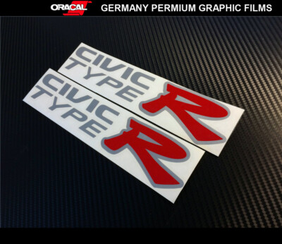 2 Pics CIVIC TYPE R EK EG Vtec VTi JDM Decal vinyl Sticker _ double ...