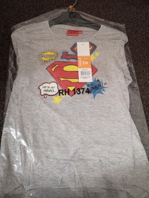 Super-Girl DC Mädchen grau 3D Langarm T-Shirt 12 Jahre