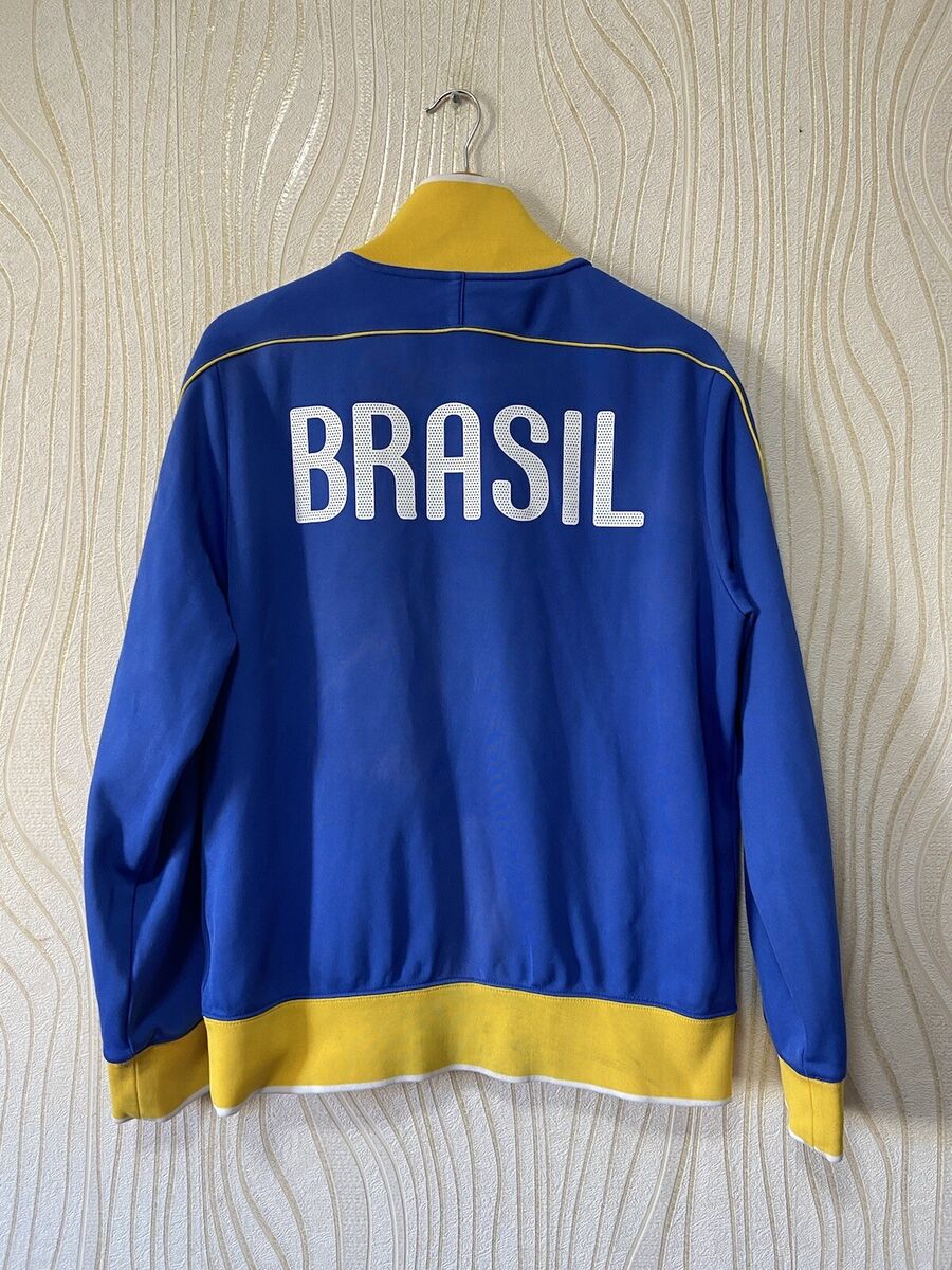 BRASIL 2010 N98 FOOTBALL SOCCER TRACK TOP NIKE 370285-493 sz BRASIL 2010 N98 FOOTBALL SOCCER TRACK TOP NIKE 370285-493 sz