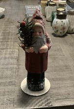 Vintage Christmas Santa HP 6   Candy Container  Paper Mache Ino Schaller