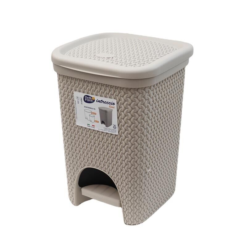BELLI E FORTI PATTUMIERA CON PEDALE DESIGN INTRECCIO TORTORA 18 LITRI