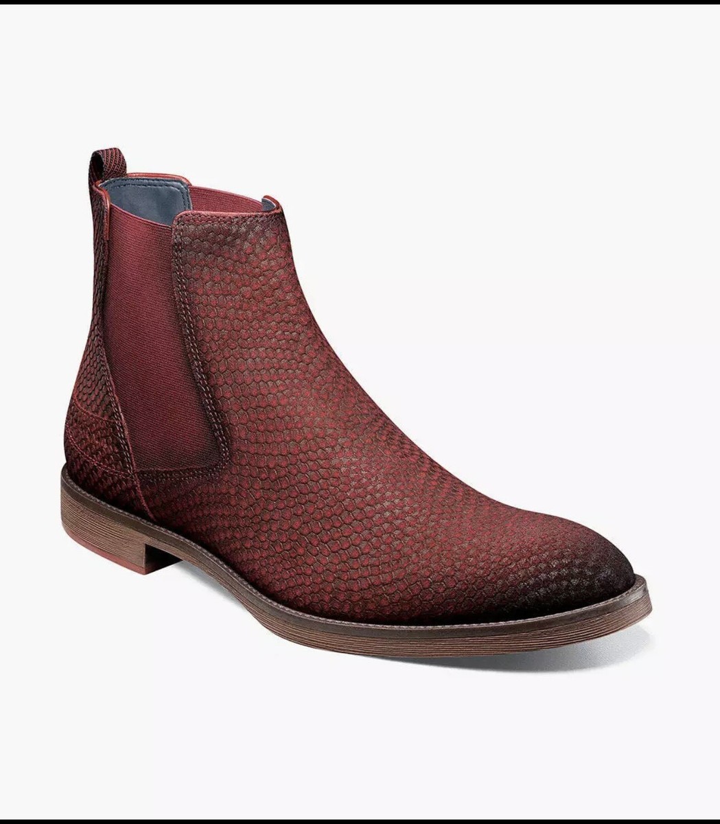 Stacy Adam\'s Men\'s Kayden Chelsea Boot Brown Printed Python Leather Pull On 11 M Stacy Adams Men main image 2