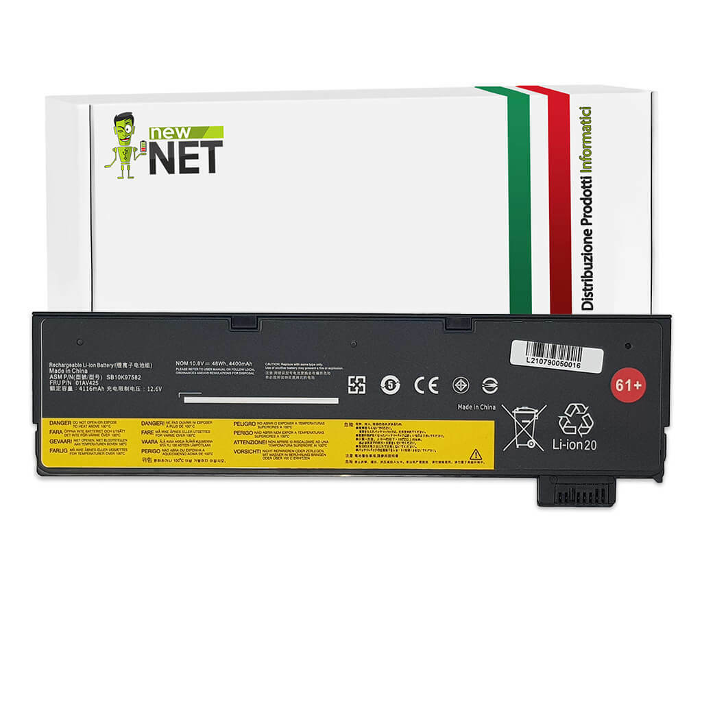 Batteria SB10K97582 SB10K97585 per Lenovo - 10.8V 4400mAh Li-ion