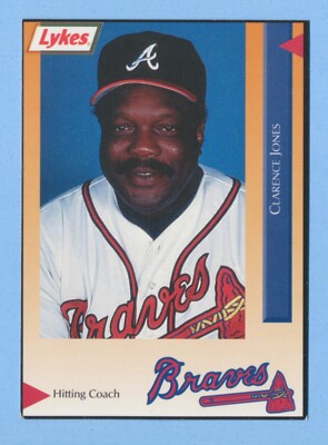 Clarence Jones - 1994 Lykes Hotdogs - Atlanta Braves Card - SGA