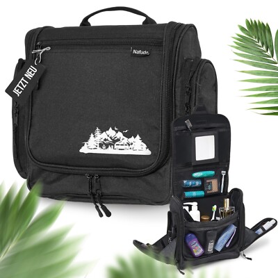 Kulturtasche | Großer Kulturbeutel zum Aufhängen Waschtasche Farbe wählbar