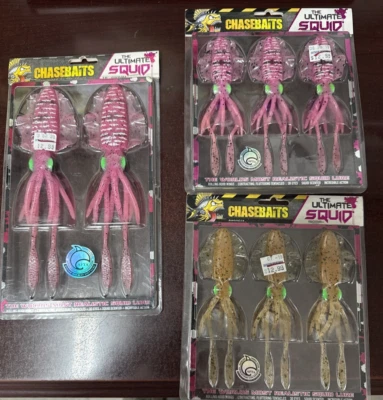 CHASEBAITS Chase Baits The Ultimate Squid Multiple Sizes