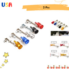 Universal Aluminum Car Turbo Sound Exhaust Muffler Pipe Whistle Kit 2 Pcs