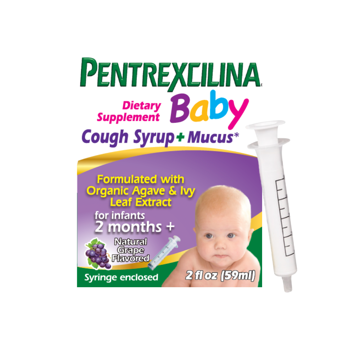 Pentrexcilina Baby Cough Syrup + Mucus 2 fl oz Jarabe Para la Tos