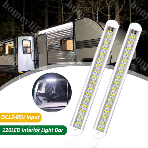 12V 120 LED Car Interior Strip Lights Bar Light Car Van Caravan Boat Home Bus UK - Picture 2 of 12