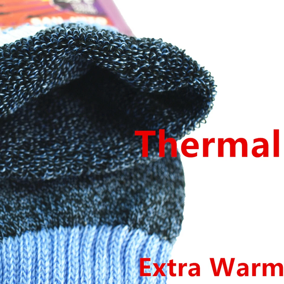 9 Pares Mujeres Invierno Cálido Trabajo Térmico Calefacción Resistente Botas Calcetines Talla 9-11 Foto 3 de 4