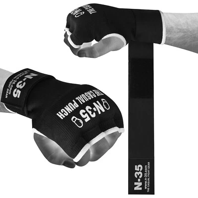 N-35 Innenhandschuhe Muay Thai Boxen MMA Schlupfbandagen Handschuhe Gr. L Boxen  - Bild 1 von 4