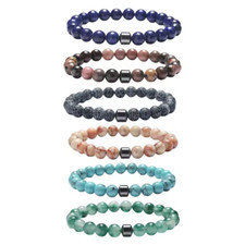 Natural Healing Gemstone Bead Bracelet Stretch Bracelet 8mm