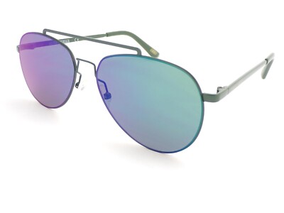 Skechers Sonnenbrille grün mit grün verspiegelt Kat. 3 Gläser Unisex SE6027 96Q