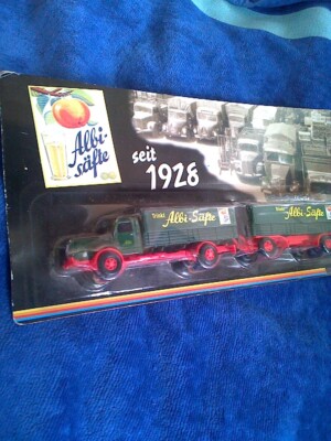 Albi Säfte Nostalgie MB SZ 1:87  seltene Ausgabe ungespielt in OV Erbe 