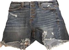 Mudd Flx Stretch High Rise Midi Jean Shorts. Pre-owned. Size: 9