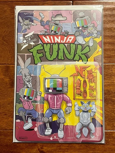 Ninja Funk #1 2022 NM Whatnot TMNT Action Figure Homage Variant Cover Turtles