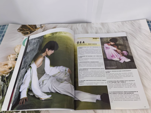 ELLE MEN China Magazine Spring 2024 ELLEMEN with cover on Yiran Zhou 周翊然 - Picture 3 of 8