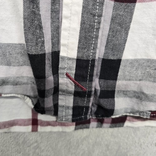 Saturdays Surf NYC Shirt Mens Large Black White Red Plaid Button Up Long Sleeve - Picture 13 of 16