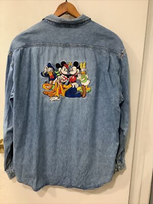 トップス 90s Disney FANTASIA denim shirt s-l400.jpg