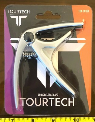 Gitarren Capo Silber Schnellspanner Tourtech Qualität Silber Starker Griff Neue Musik 