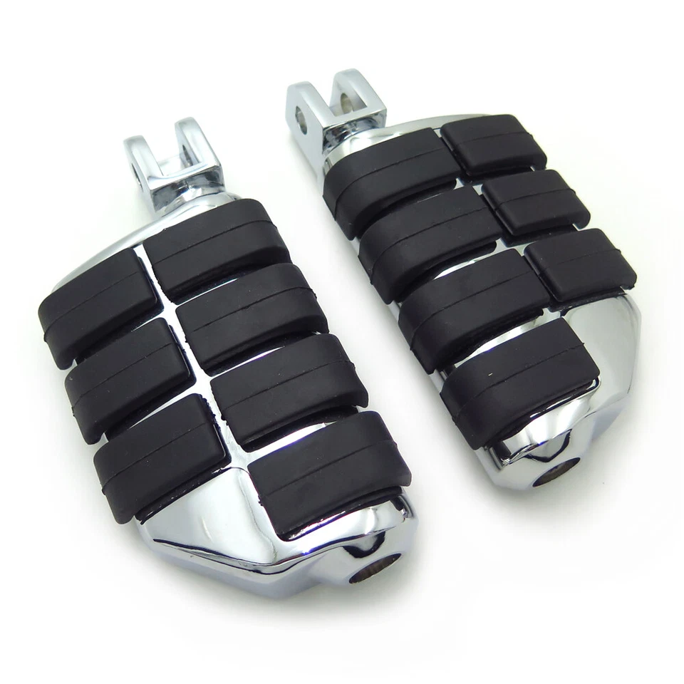 Chrome Dually Footpegs For 1999-2015 Suzuki Hayabusa GSX 1300R (Front) - Image 3 of 4