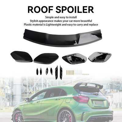 Heckspoiler Flügel Glanz Schwarz für Mercedes A-Klasse W177 A45 A35