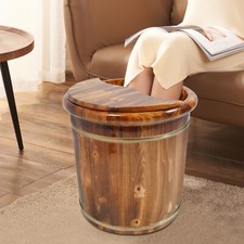 Footbath Bucket Footbath Barrel Wooden Footbath Bucket Floortanding 40 40cm