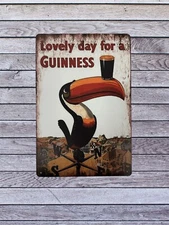 Guinness Beer Vintage Style Tin Metal Bar Sign Poster Man Cave Collectible New