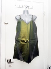 Nasty Gal Suture Green Vinyl Dress - Rare!