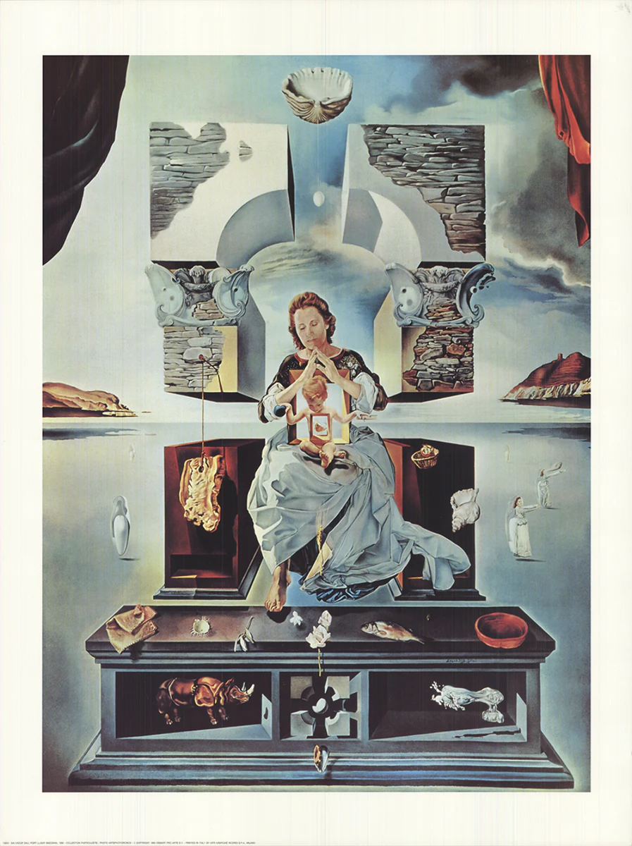 済　Dali SALVADOR DALI The Madonna of Port Lligat 31.5