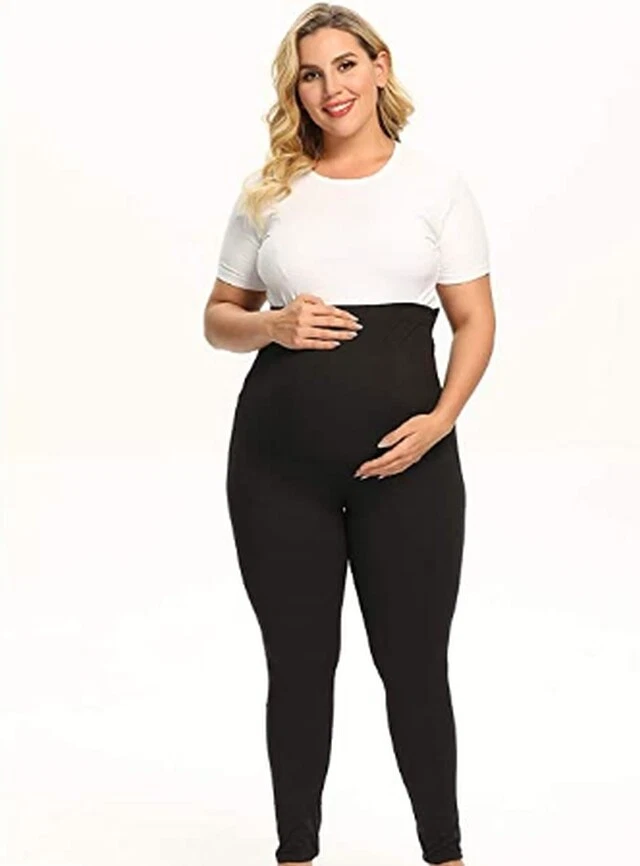 Leggings de maternidade CGM por atacado sobre a barriga calças de ioga leggings para gravidez - Imagem 4 de 4