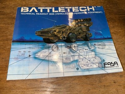 FASA Battletech Technical Readout 3026 - Vehicles & Personal Equipment