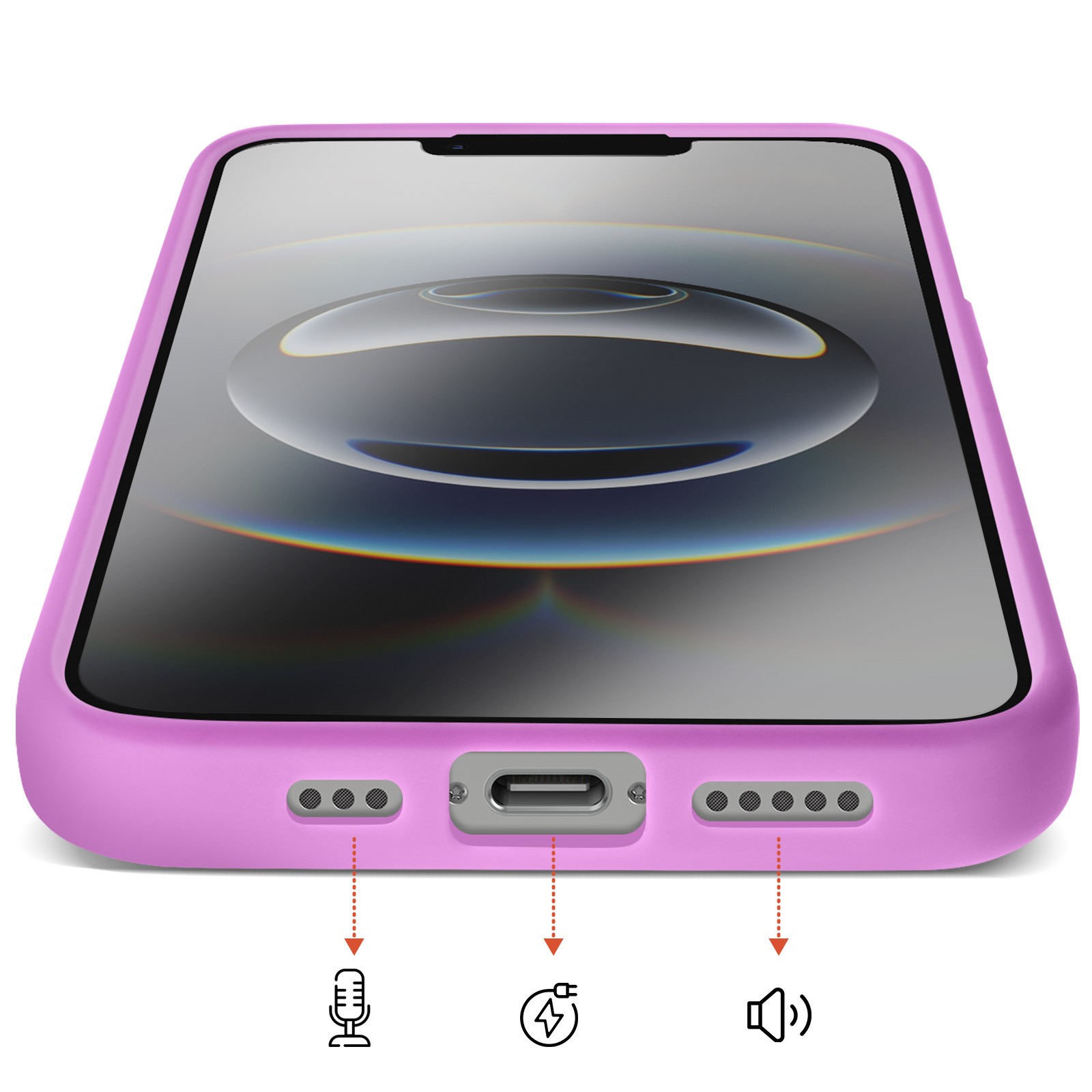 Coque iPhone 17e Avizar violette en polycarbonate rigide antichoc