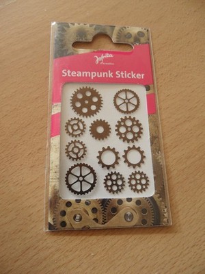 Jofrika 704015 - Steampunk Stickers - Set of 11 Gears Stickers Tattoos NEW