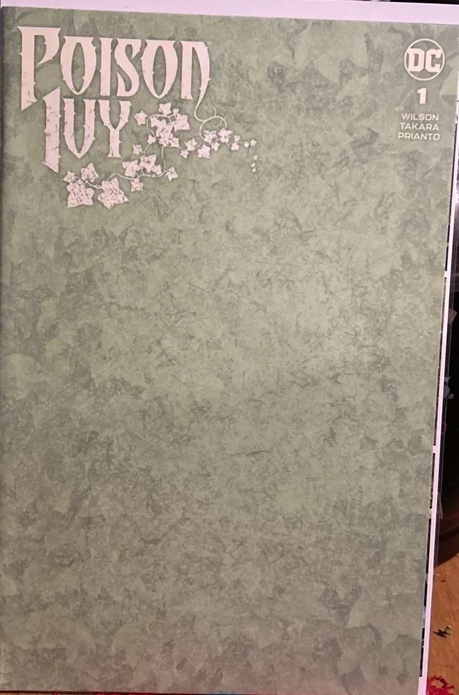 Poison Ivy #1 Blank Variant Cover