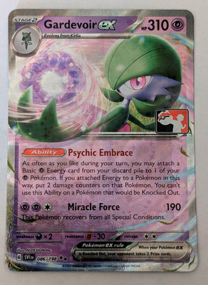 POKEMON ~ GARDEVOIR EX ~ 086/198 ~ PLAY STAMPED PRIZE PACK SERIES HOLO ~ NM