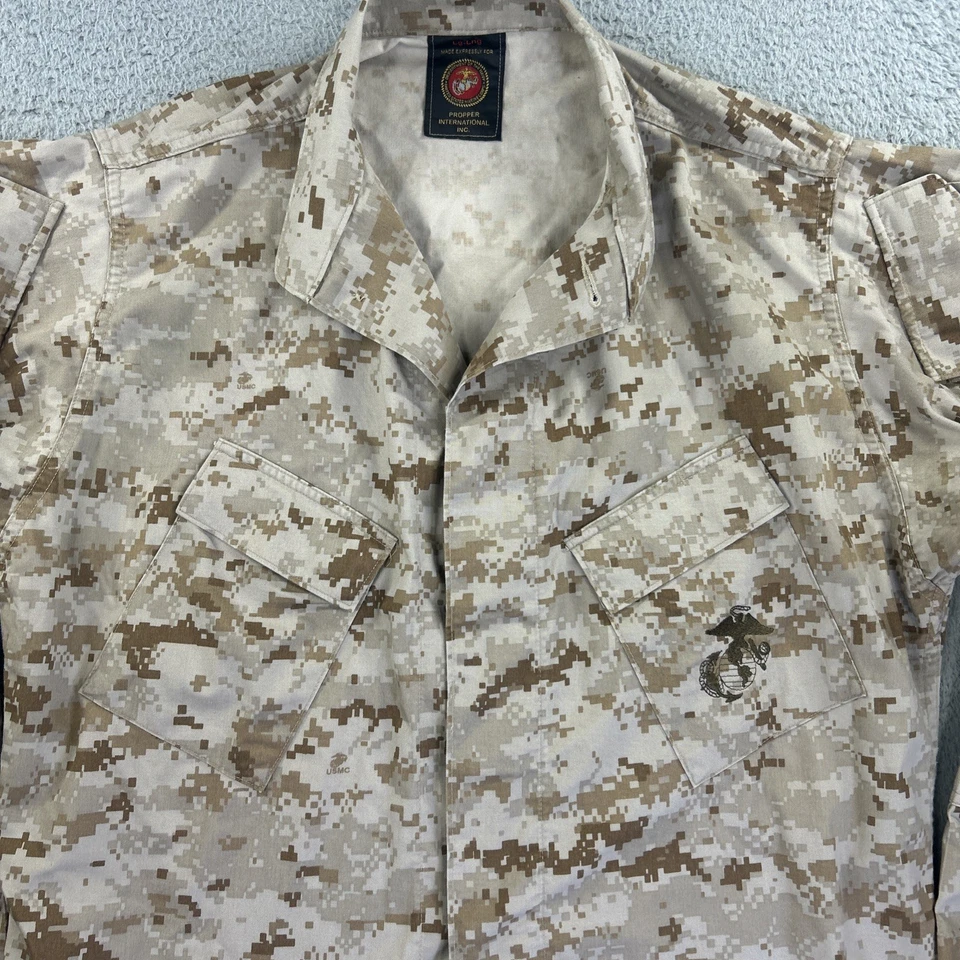 Blusa Cuerpo de Marines de los Estados Unidos Desierto Bronceado Marpat Camuflada MCCUU USMC Digital Grande Larga Top Foto 3 de 4