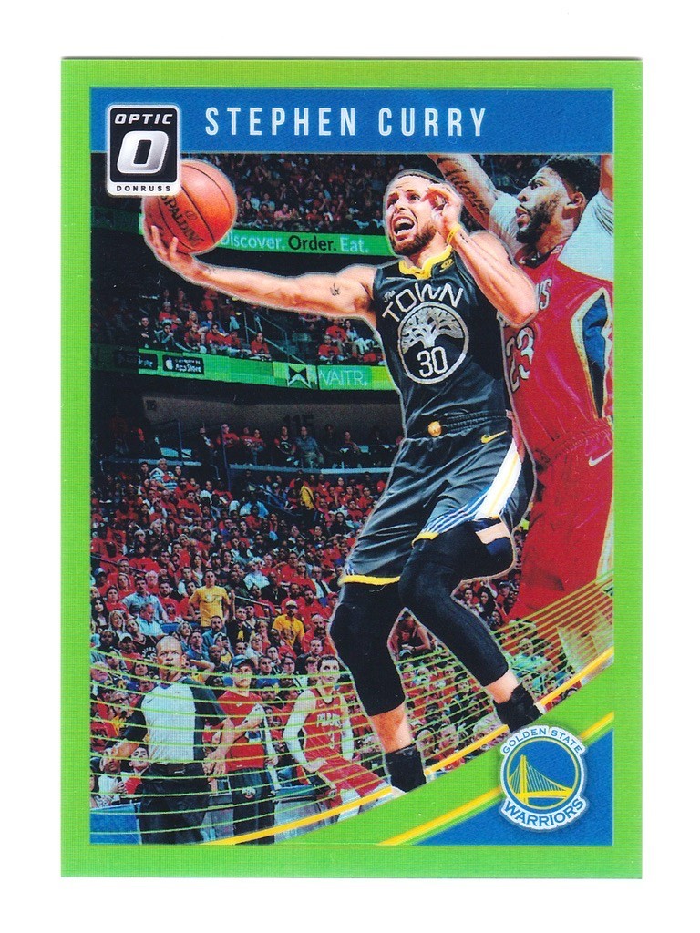 2018-19 Panini Donruss Optic Stephen Curry Lime Green Prizm /149 #2 Warriors