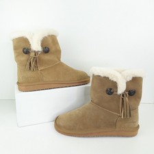 Skechers Womens Boots UK 5 Brown Insulated Pull On Ladies Ankle Suede EUR 38