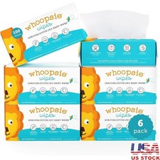 Natural Cotton Dry Wipes Baby Sensitive Skin Travel Biodegradable 600 Count