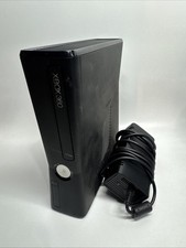 Xbox 360 S Slim Black Model 1439 No Hard Drive Console Only + Power Cable TESTED