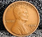 1914 D Lincoln Cent VF+ Great Eye Appeal Excellent Strike. 100% Original Coin