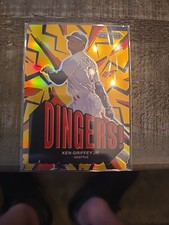 2025 Panini Prizm - Dingers! Ken Griffey Jr, Ken Griffey Jr #14 Red Prizm /199