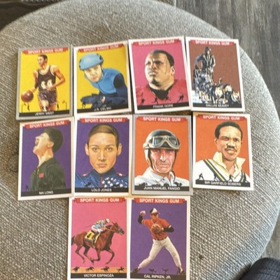 Sportkings Series E 2009 10-Card Sports Trading Card Lot West Ripken Fangio