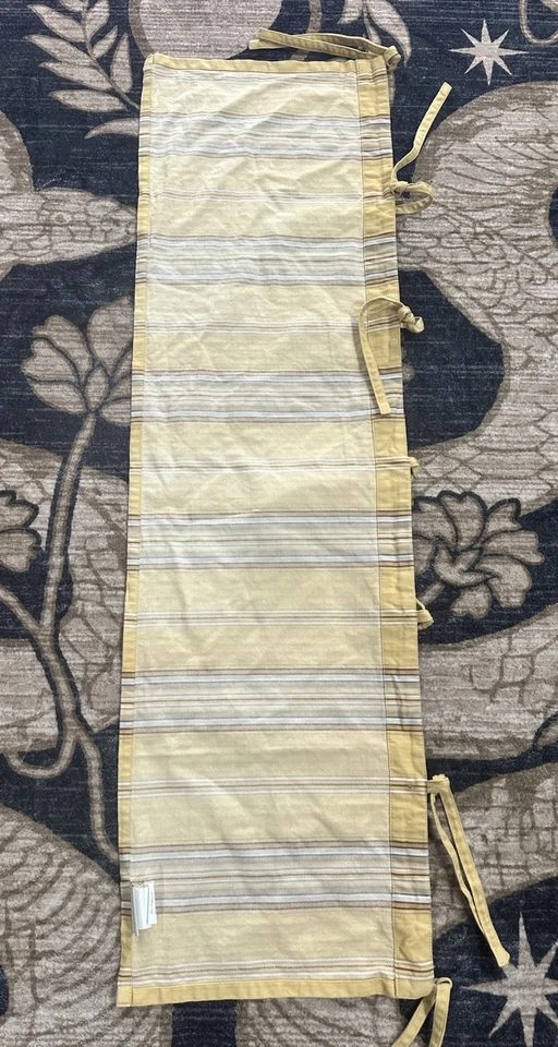 Pottery Barn Valance Curtains Set Of 3 43”x13” Gold Stripped Chevron Cottagecore - Image 4 of 4