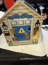Melissa  Doug Wooden Doorbell House with Keys to Unlock Each Door and Sounds