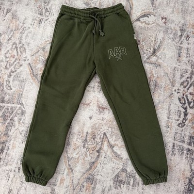 All American Roughneck Pants Mens Medium Green Thick Boy Training HWMF Joggers